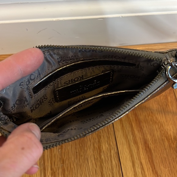 Michael Kors Dark Gray Purse/Wristlet Combo - Picture 2 of 3